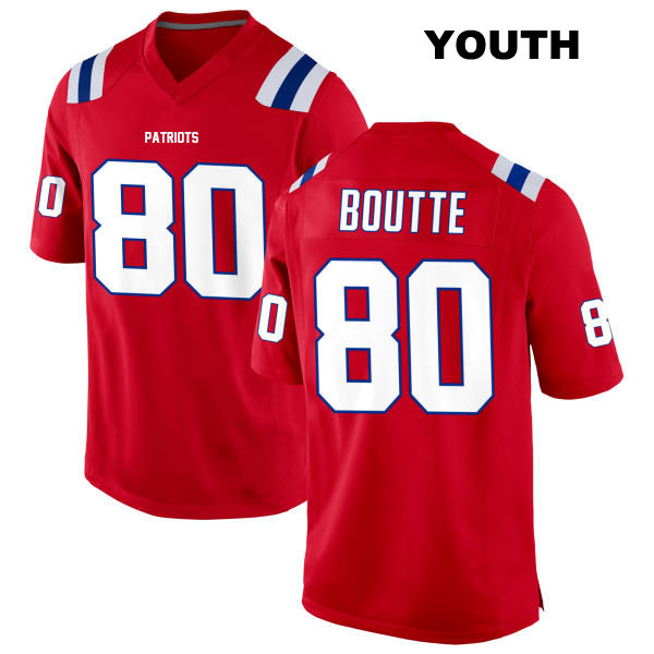 Kayshon Boutte New England Patriots Youth Number 80 Alternate Stitched Red Game Football Jersey