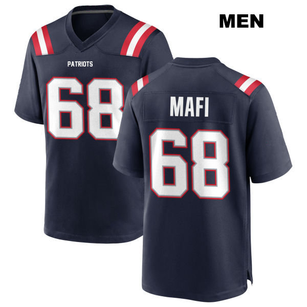 Home Atonio Mafi New England Patriots Mens Stitched Number 68 Navy Game Football Jersey