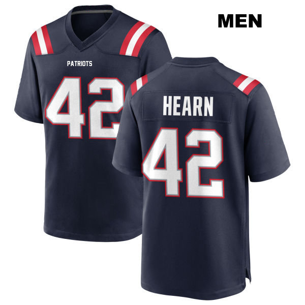 Azizi Hearn Home New England Patriots Mens Number 42 Stitched Navy Game Football Jersey