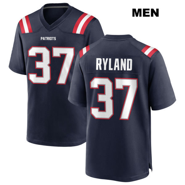 Chad Ryland New England Patriots Mens Home Stitched Number 37 Navy Game Football Jersey