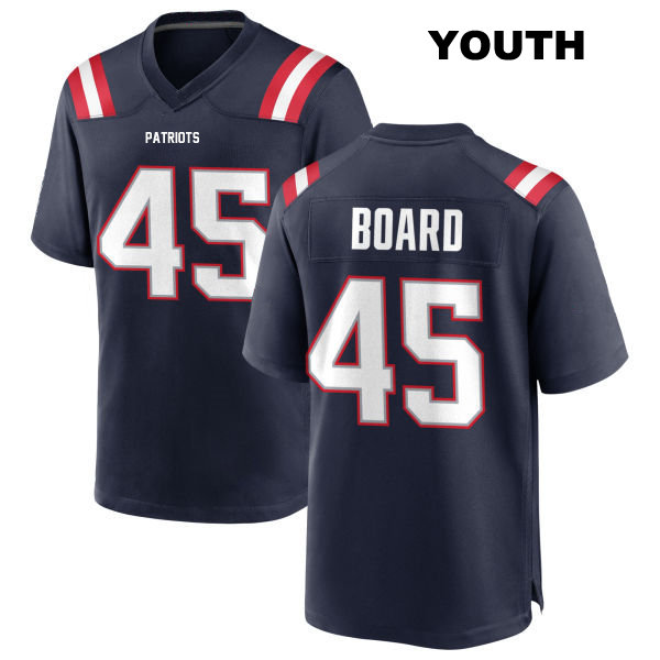Chris Board New England Patriots Youth Stitched Number 45 Home Navy Game Football Jersey