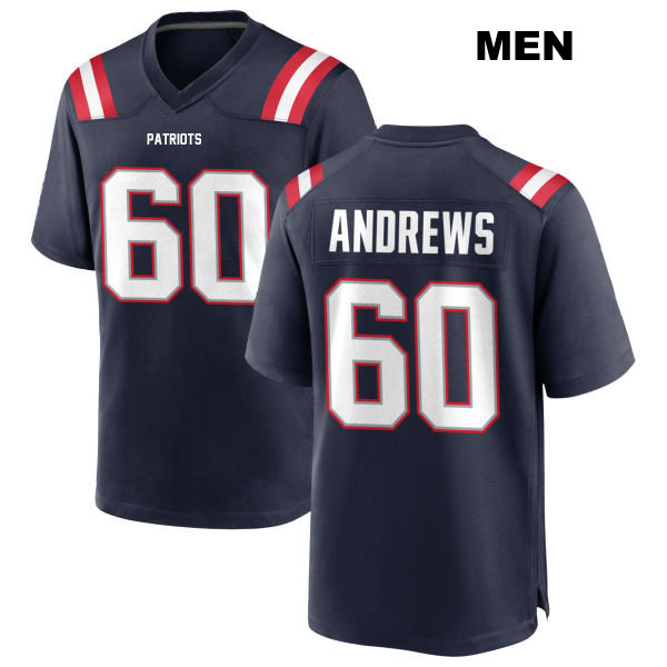 David Andrews Home New England Patriots Mens Stitched Number 60 Navy Game Football Jersey
