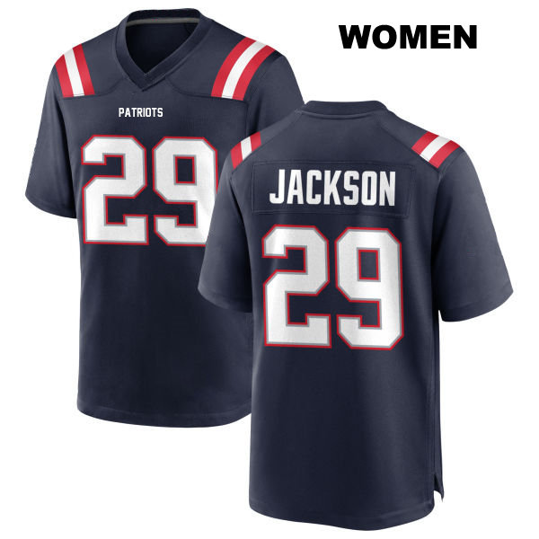 J.C. Jackson Home New England Patriots Womens Stitched Number 29 Navy Game Football Jersey