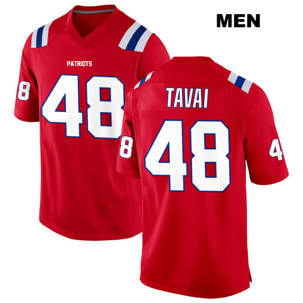Jahlani Tavai New England Patriots Alternate Mens Stitched Number 48 Red Game Football Jersey