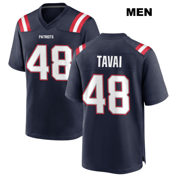 Jahlani Tavai New England Patriots Mens Number 48 Home Stitched Navy Game Football Jersey