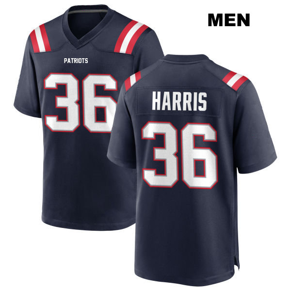 Kevin Harris New England Patriots Stitched Mens Home Number 36 Navy Game Football Jersey