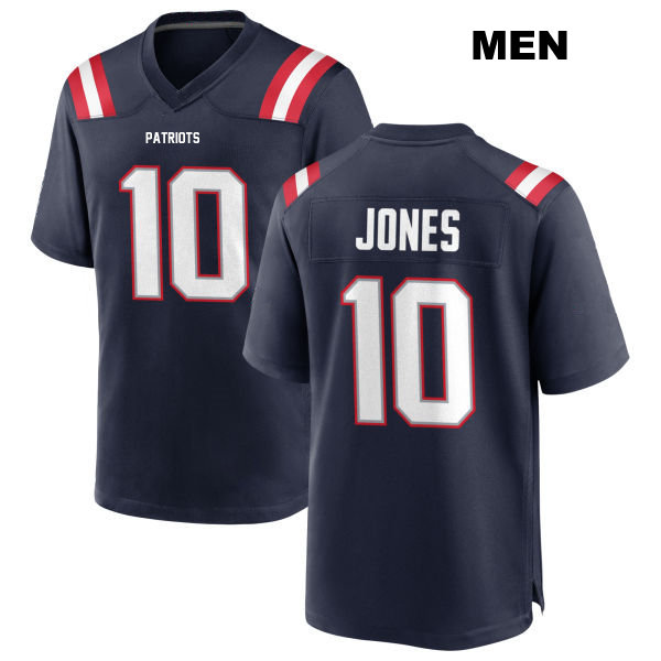 Mac Jones New England Patriots Mens Home Number 10 Stitched Navy Game Football Jersey