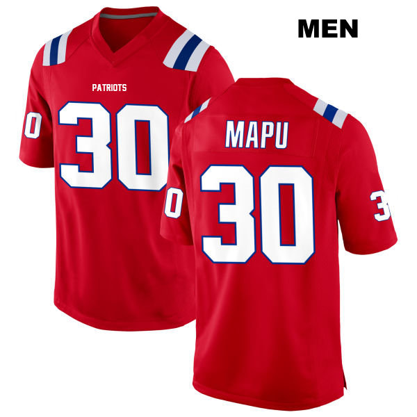 Marte Mapu New England Patriots Mens Stitched Number 30 Alternate Red Game Football Jersey