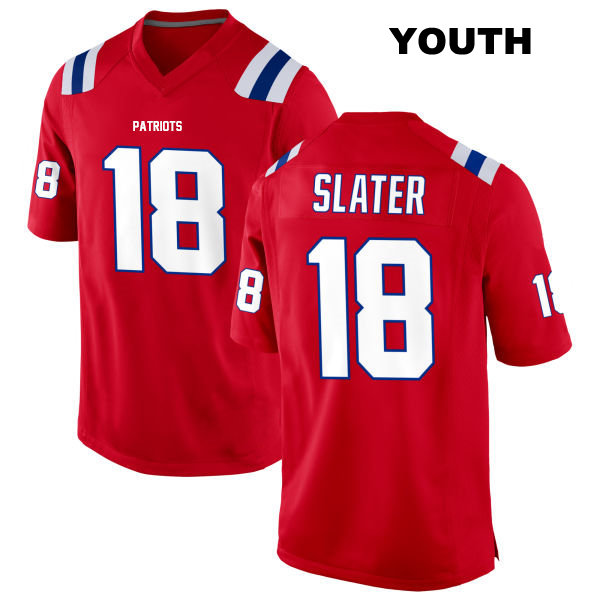 Matthew Slater New England Patriots Youth Alternate Stitched Number 18 Red Game Football Jersey