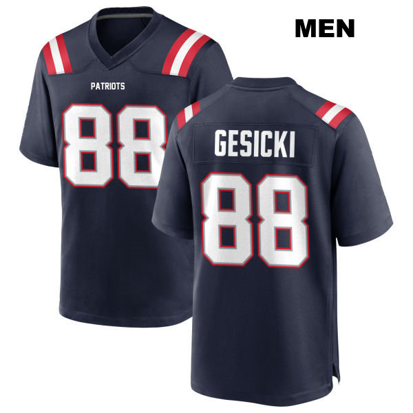 Mike Gesicki New England Patriots Mens Stitched Number 88 Home Navy Game Football Jersey