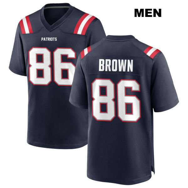 Pharaoh Brown New England Patriots Stitched Mens Home Number 86 Navy Game Football Jersey