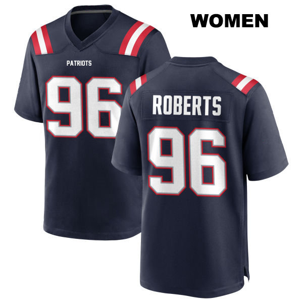 Sam Roberts New England Patriots Home Womens Number 96 Stitched Navy Game Football Jersey